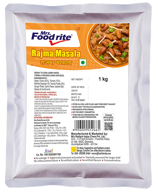 Mrs Foodrite Rajma Masala (1 kg)