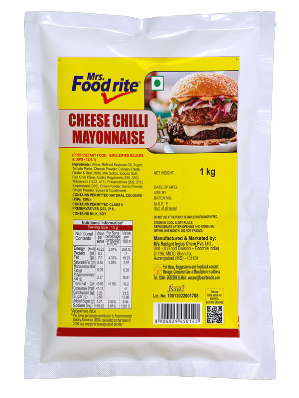 Mrs. Foodrite Cheese Chilli Mayommaise (1kg)