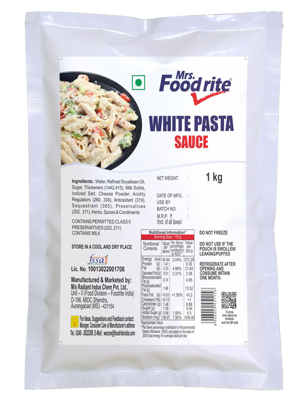 Mrs. Foodrite White Pasta Sauce (1 kg)