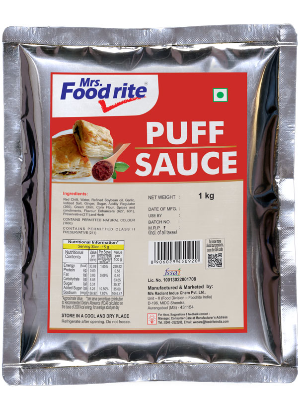 Mrs. Foodrite Puff Sauce (1 kg)