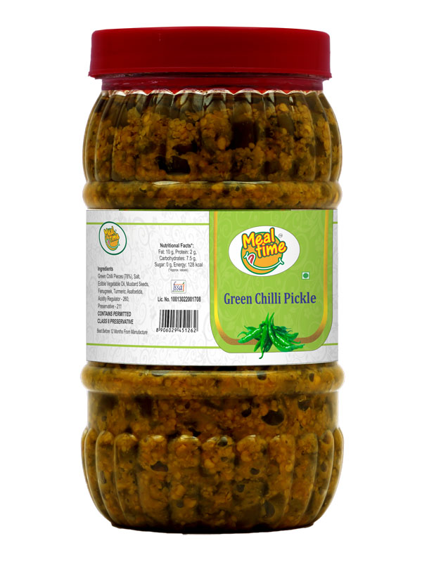 Meal Time  Green Chilli Pickle (500 g)