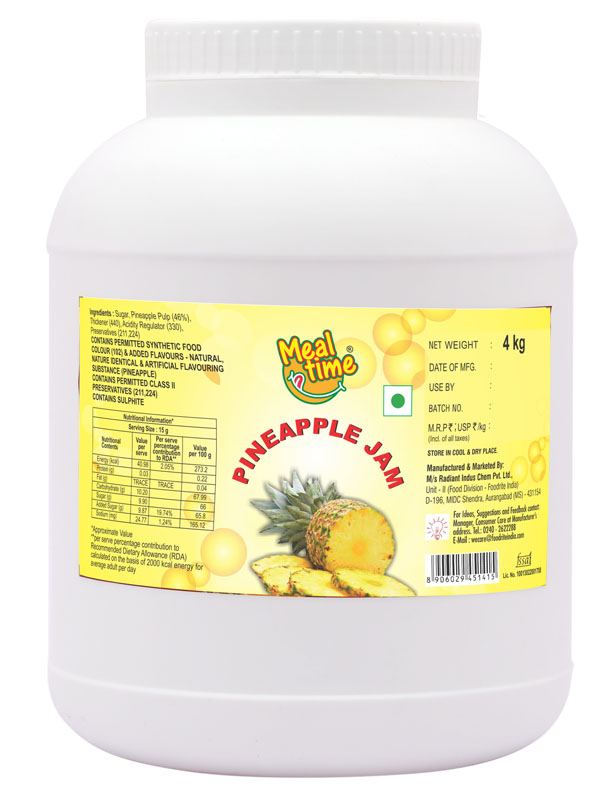 Meal Time Pineapple Jam (4 kg)
